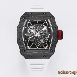 Richard Mille RM 35-01 Black Carbon Rubber Strap Men Automatic Swiss Clone 1:1