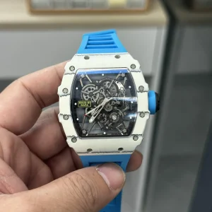 Richard Mille RM 35-01 White Skeleton Rubber Strap Men Automatic Swiss Clone 1:1