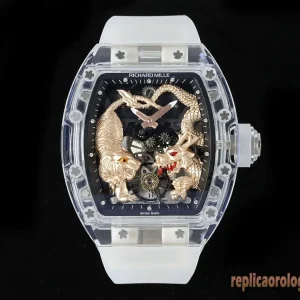 Richard Mille RM 51-01 Nero e Oro Orologi Replica Bracciale in Metallo Uomo Movimento Automatico Orologio Clone 1:1