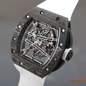 Richard Mille RM 61-01 Grigio Orologi Replica Cinturino in Gomma Uomo Movimento Automatico Orologio Clone 1:1
