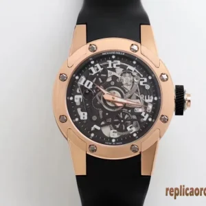 Richard Mille RM 63-01 Black Dial Rubber Strap Men Automatic Swiss Clone 1:1 Watch