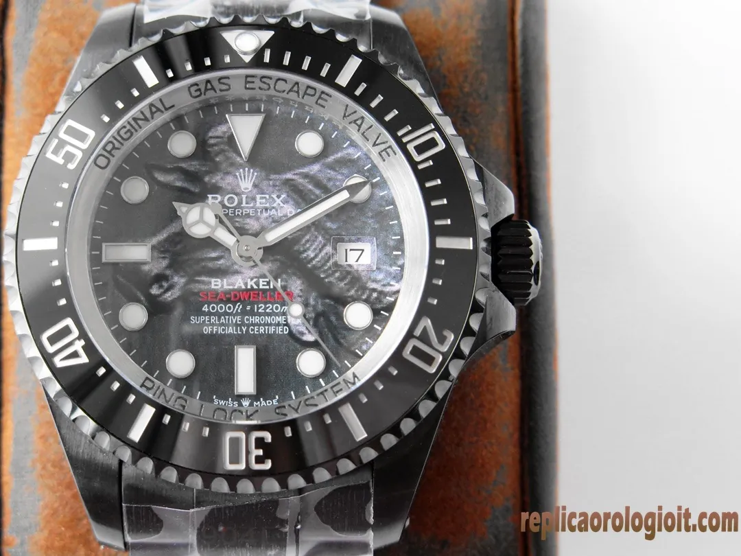 Rolex Sea-Dweller Quadrante Grigio Orologi Replica Bracciale in Acciaio Uomo Movimento Automatico Orologio Clone 1:1 - immagine 3