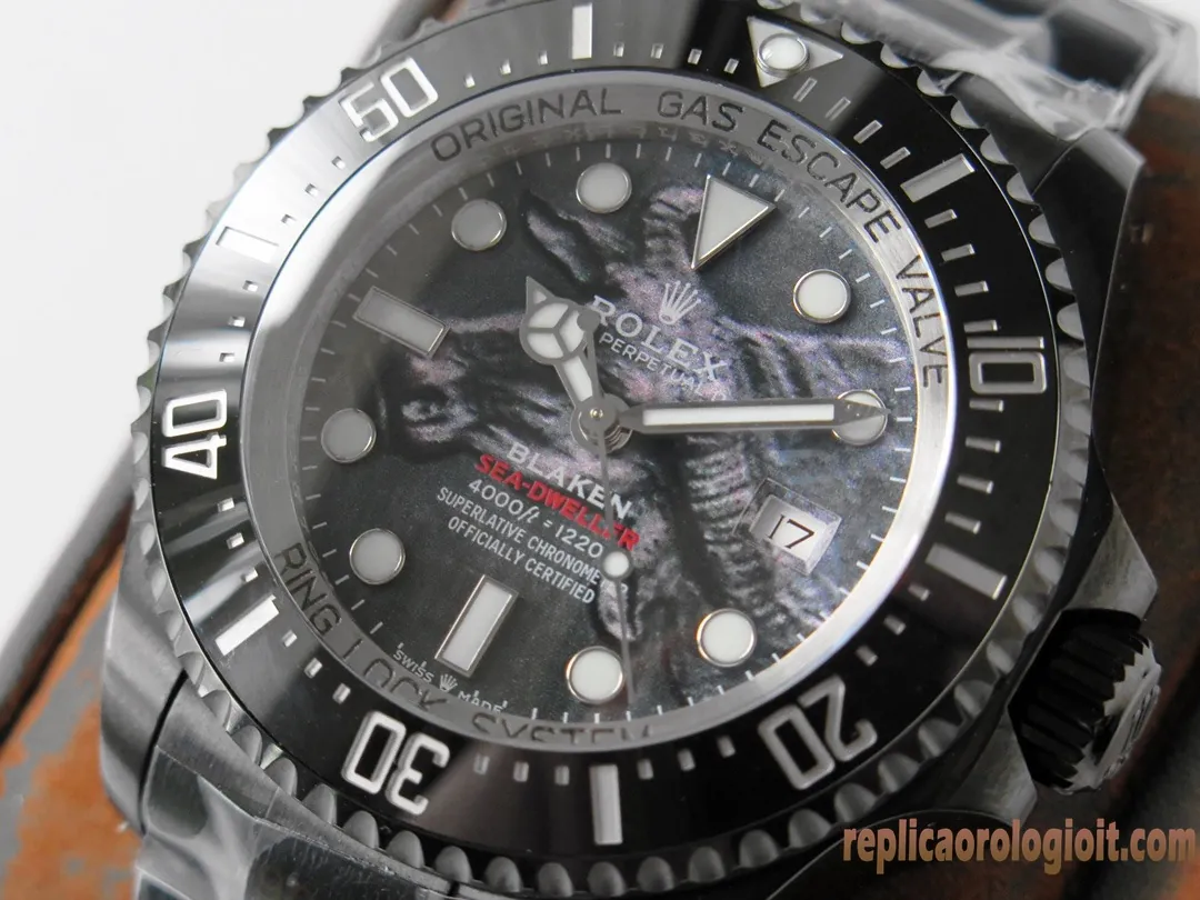 Rolex Sea-Dweller Quadrante Grigio Orologi Replica Bracciale in Acciaio Uomo Movimento Automatico Orologio Clone 1:1 - immagine 4