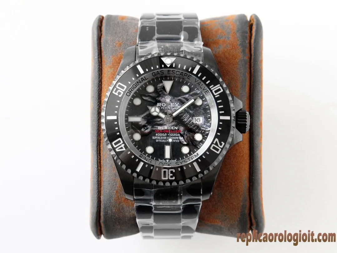 Rolex Sea-Dweller Quadrante Grigio Orologi Replica Bracciale in Acciaio Uomo Movimento Automatico Orologio Clone 1:1
