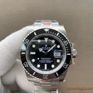 Rolex Submariner Nero Orologi Replica Bracciale Acciaio Uomo Movimento Automatico Orologio Clone 1:1