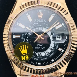 Rolex Sky-Dweller Oro Rosa Orologi Replica Bracciale Acciaio Orologio Automatico Clone 1:1