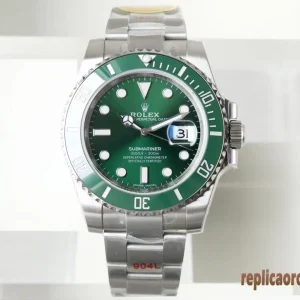 Rolex Submariner Quadrante Verde Orologi Replica Bracciale Acciaio Inossidabile Movimento Automatico Orologio Clone 1:1