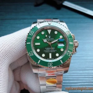 Rolex Submariner Quadrante Verde Orologi Replica Bracciale in Acciaio Uomo Movimento Automatico Orologio Clone 1:1