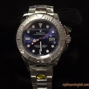 Rolex Yacht-Master Blu Orologi Replica Bracciale Acciaio Automatico Orologio Clone 1:1