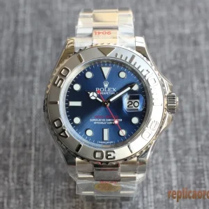 Rolex Yacht-Master Blu Orologi Replica Bracciale Acciaio Uomo Movimento Automatico Orologio Clone 1:1