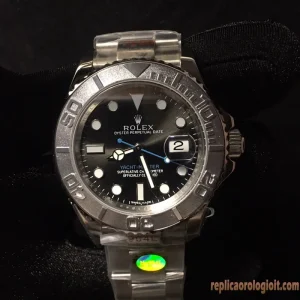 Rolex Yacht-Master Grigio Orologi Replica Bracciale Acciaio Uomo Movimento Automatico Orologio Clone 1:1