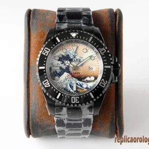 Rolex Submariner Quadrante Onde Blu Orologi Replica Bracciale in Acciaio Movimento Automatico Orologio Clone 1:1