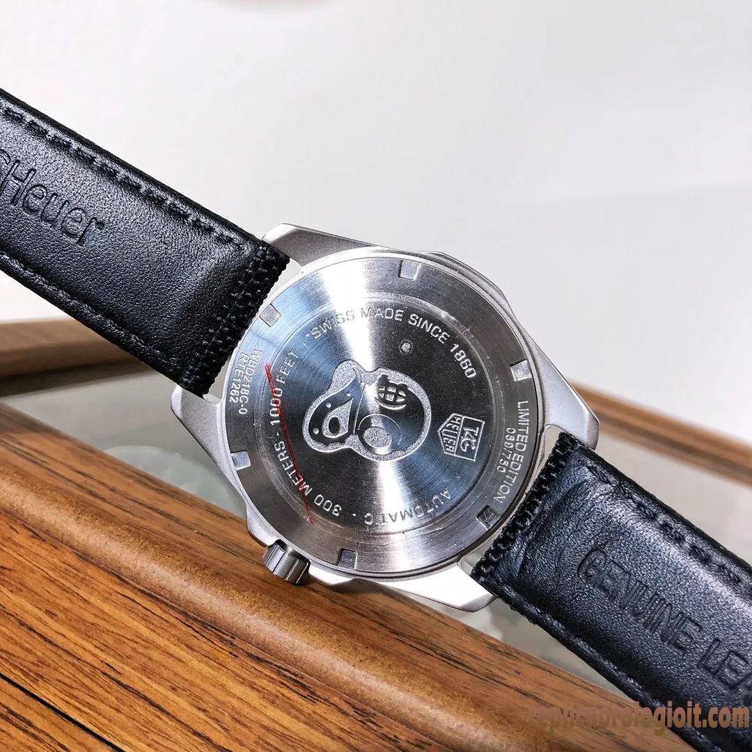 Tag Heuer Aquaracer Quadrante Blu Orologi Replica Cinturino in Gomma Uomo Movimento Automatico Orologio Clone 1:1 - immagine 4