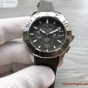 Tag Heuer Aquaracer Nero Orologi Replica Cinturino Gomma Uomo Movimento Automatico Orologio Clone 1:1