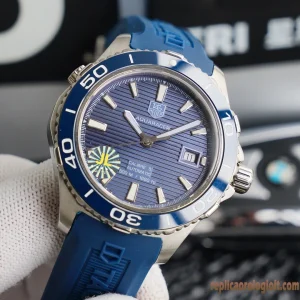 Tag Heuer Aquaracer Blu Orologi Replica Cinturino in Gomma Uomo Movimento Automatico Orologio Clone 1:1
