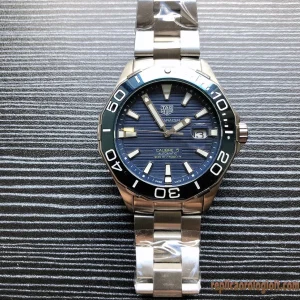 Tag Heuer Aquaracer Blue Ceramic Bezel Watches Replica Bracciale in metallo Uomo Movimento automatico svizzero Orologio Clone 1:1
