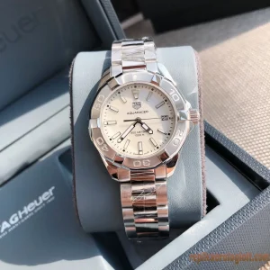 Tag Heuer Aquaracer Quadrante Argento Orologi Replica Bracciale in Metallo Donna Movimento Automatico Svizzero Orologio Clone 1:1