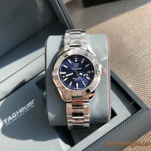 Tag Heuer Aquaracer Blue Dial Orologi Replica Bracciale in metallo Donna Movimento automatico svizzero Orologio Clone 1:1