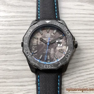 Tag Heuer Aquaracer Grigio Orologi Replica Cinturino in Nylon Uomo Movimento Automatico Orologio Clone 1:1
