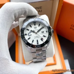 Tag Heuer Aquaracer Quadrante Bianco Orologi Replica Bracciale in metallo Uomo Movimento automatico svizzero Orologio Clone 1:1