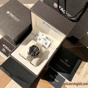 Tag Heuer Formula 1 Black and Gold Watches Replica Bracciale in metallo Uomo Movimento automatico svizzero Orologio Clone 1:1