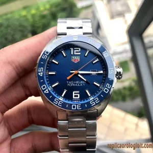 Tag Heuer Formula 1 Blu Orologi Replica Bracciale in metallo Uomo Movimento automatico svizzero Orologio Clone 1:1