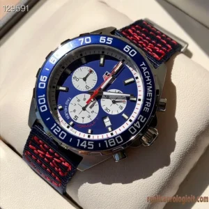 Tag Heuer Formula 1 Blu Lunetta Orologi Replica Cinturino in Gomma Uomo Movimento Automatico Svizzero Orologio Clone 1:1