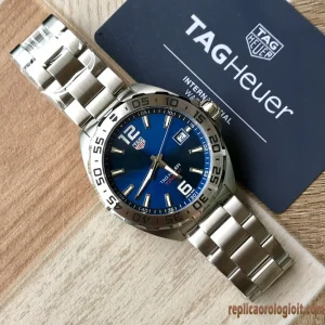Tag Heuer Formula 1 Quadrante Blu Orologi Replica Bracciale in Metallo Uomo Movimento Automatico Orologio Clone 1:1