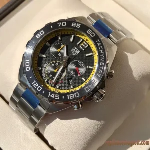 Tag Heuer Formula 1 Blu Lunetta Orologi Replica Bracciale in metallo Uomo Movimento automatico svizzero Orologio Clone 1:1