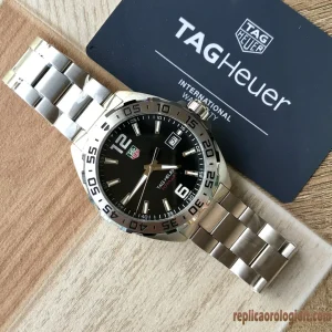Tag Heuer Formula 1 Nero Orologi Replica Bracciale in metallo Uomo Movimento automatico svizzero Orologio Clone 1:1