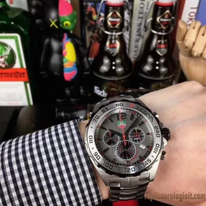 Tag Heuer Formula 1 Nero Lunetta Senna Orologi Replica Bracciale in metallo Uomo Movimento automatico svizzero Orologio Clone 1:1